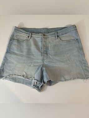 OLD NAVY - WOMENS - HIGHER HIGH RISE - SKY HI A LINE DENIM SHORTS
